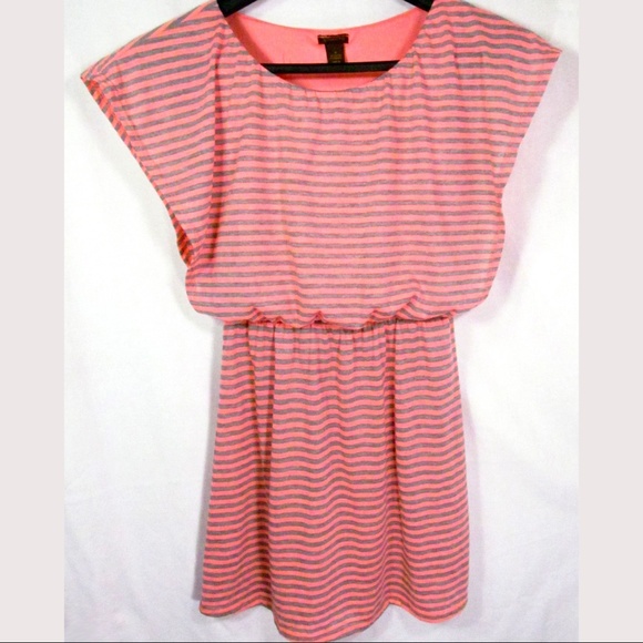 Copper Key Dress Size S Sleeveless Orange Gray - Picture 1 of 4